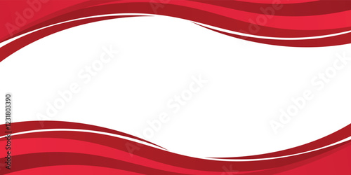 Red abstract wavy presentation background. Vector illustration design for business presentation, banner, cover, web, flyer, card, poster, texture, slide, magazine, and powerpoint modern arts design