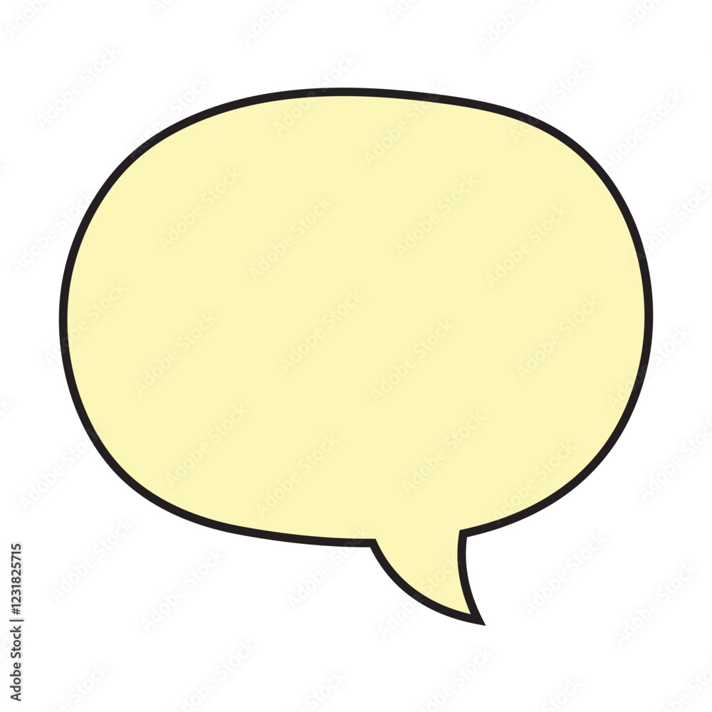 Cartoon speech bubble in comic book style. Cartoon speech bubble in comic book style.