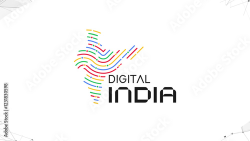 Digital India Logo  Design Template
