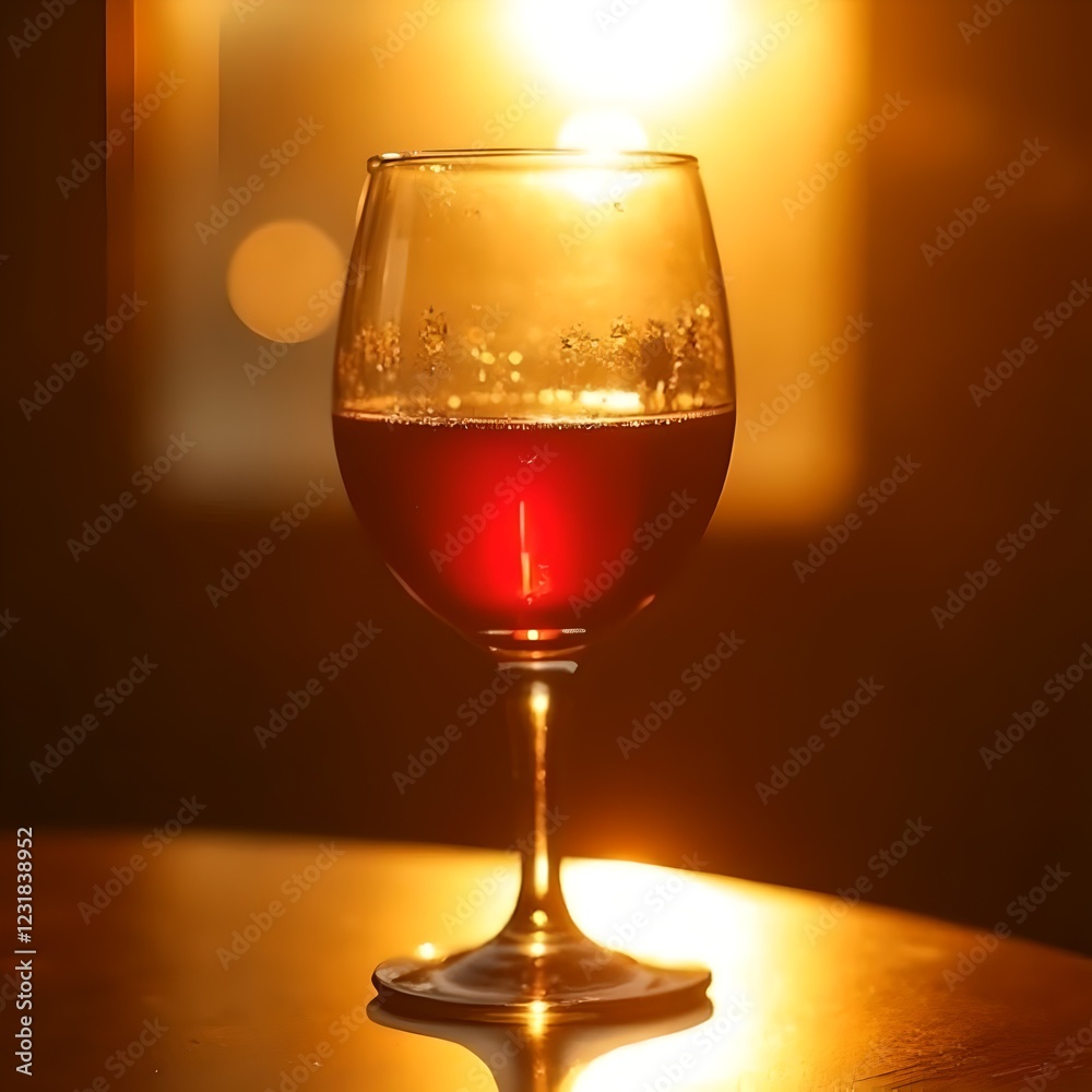 Warm Atmosphere: Red Wine in the Last Light Warm Atmosphere: Red Wine in the Last Light