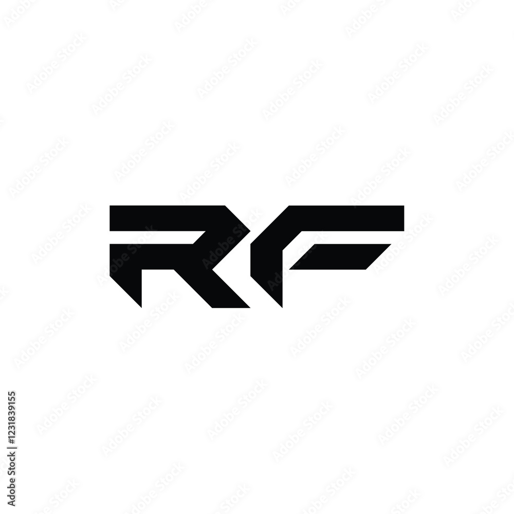 RF monogram logo design letter text name symbol monochrome logotype alphabet character simple logo RF monogram logo design letter text name symbol monochrome logotype alphabet character simple logo