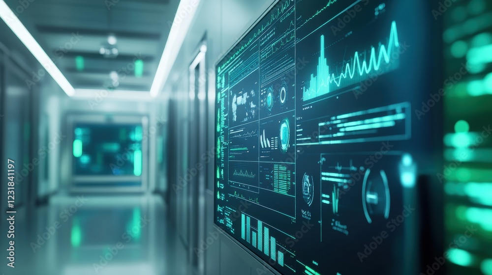 Monitoring Patient Data Clinical Environment Digital Display Healthcare Facility Closeup View Technology Insights Monitoring Patient Data Clinical Environment Digital Display Healthcare Facility Closeup View Technology Insights