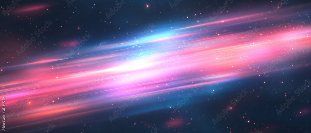 Obraz premium Dreamy film halation effect with vibrant colors on a dark background