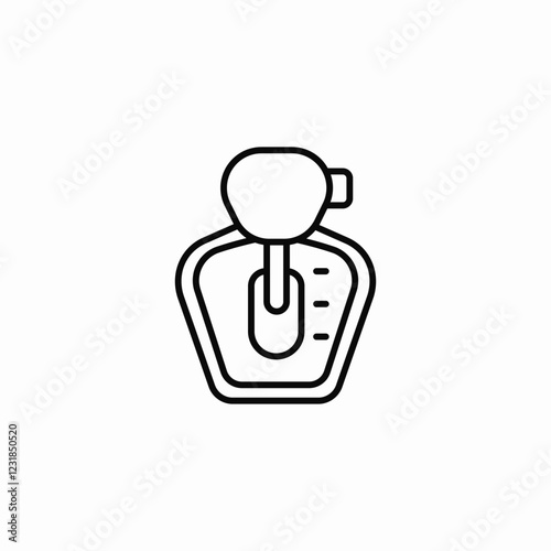 gear shift icon sign vector