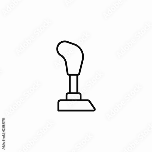 gear shifter icon sign vector