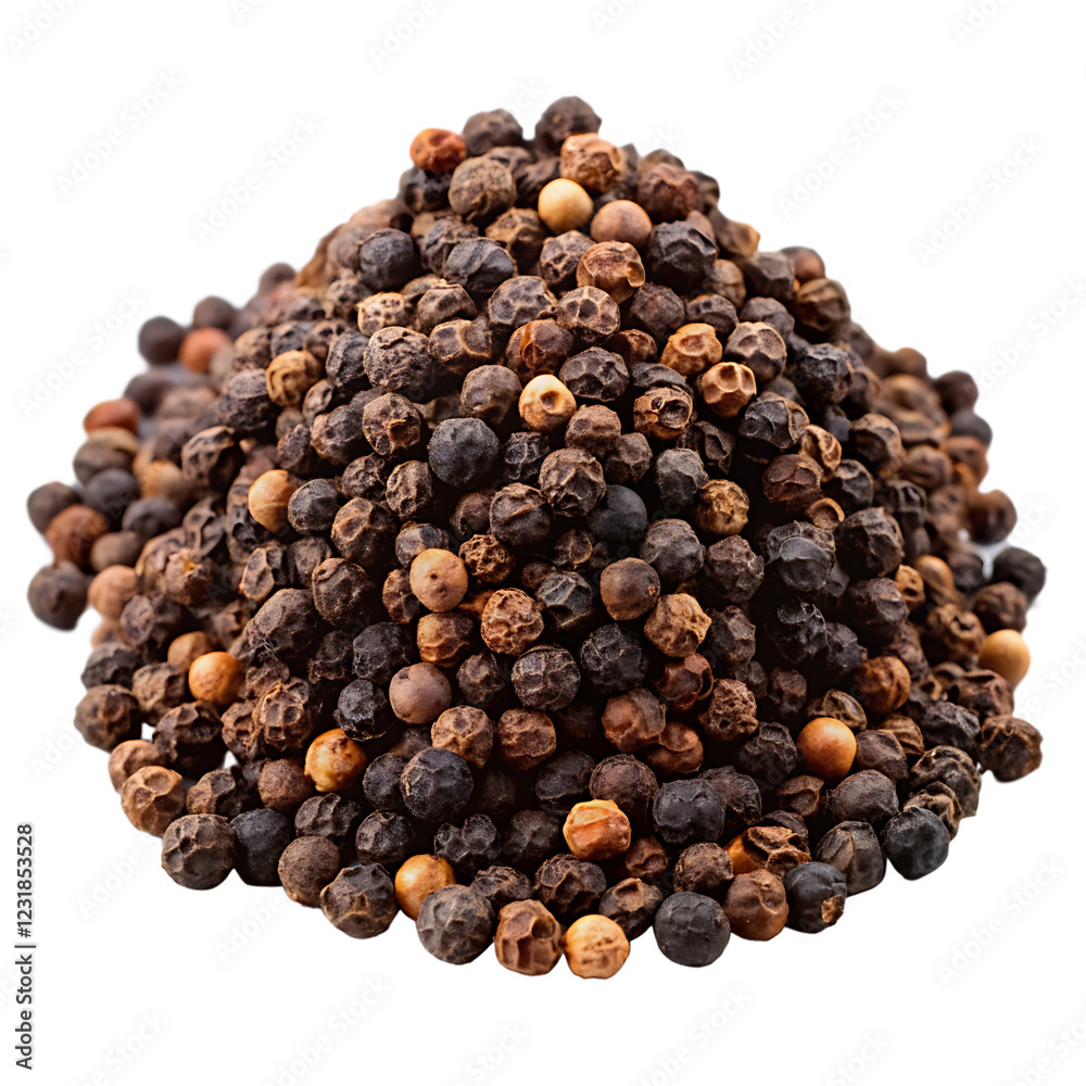 black pepper isolated on transparent background black pepper isolated on transparent background