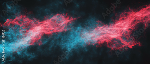 Celebratory fireworks display in red, white, and blue colors on a black background