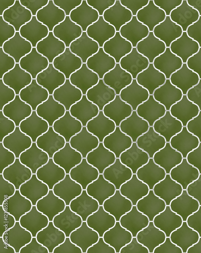 Tile green seamless background  for wall or floor for interior design and architecture.