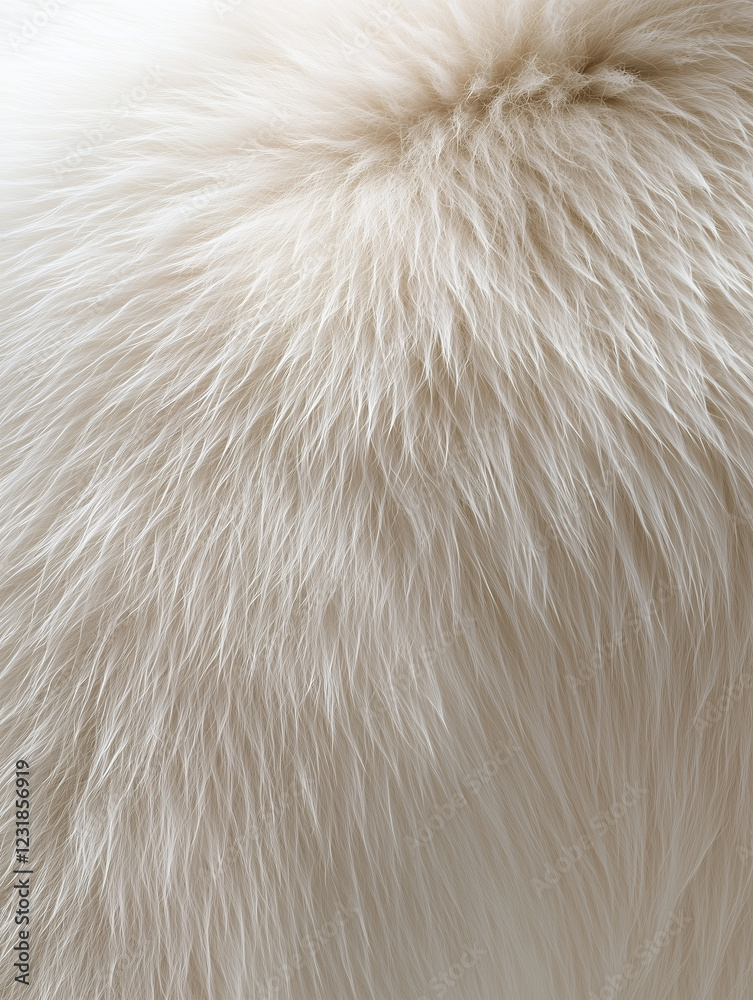 Close-up of Polar Bear Fur. Close-up of Polar Bear Fur.