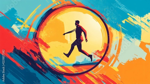 Bold Risk-taker Concept Vector Illustration for Creative Projects