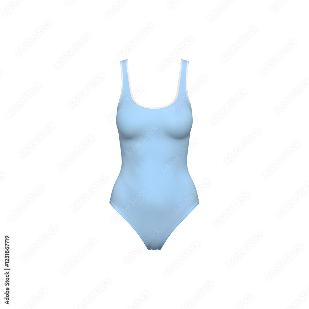 Beach summer women's blue swimsuit isolated on transparent background. Swimsuit png. Beachwear Beach summer women's blue swimsuit isolated on transparent background. Swimsuit png. Beachwear
