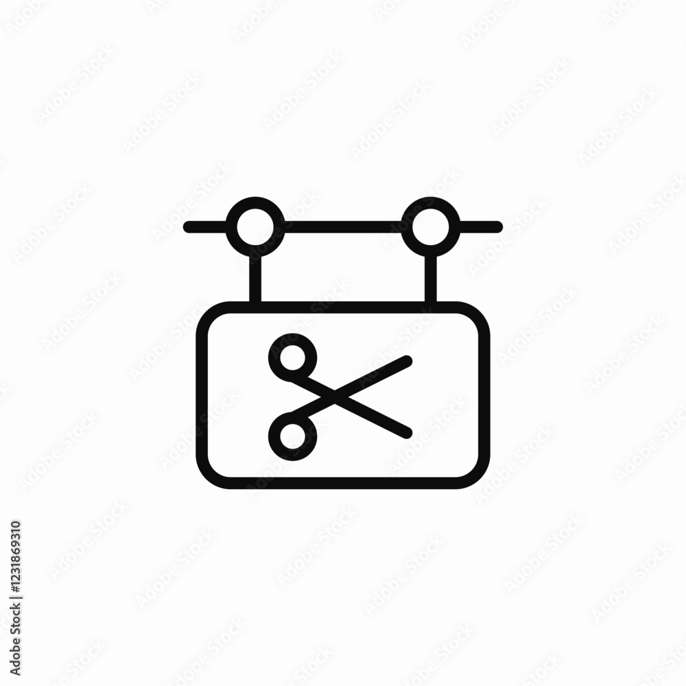 hair styling salon icon sign vector hair styling salon icon sign vector