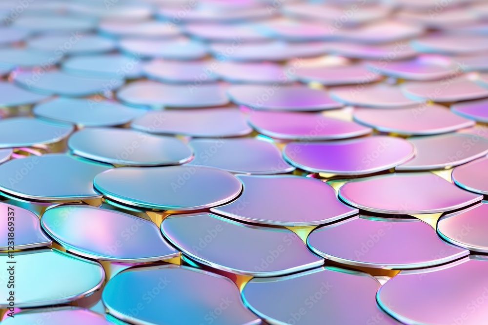 Fototapeta premium Colorful abstract circular pattern design.