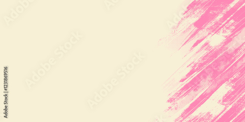 Abstract Grunge Background with Distressed Weathered Pink Effect. Retro grungy overly brush stroke backdrop. Colorful worn abstract surface texture, perfect for flyers, cards, posters, web banners.