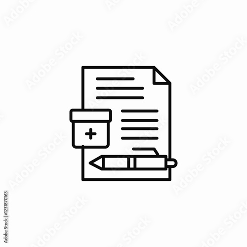 medical details icon sign vector