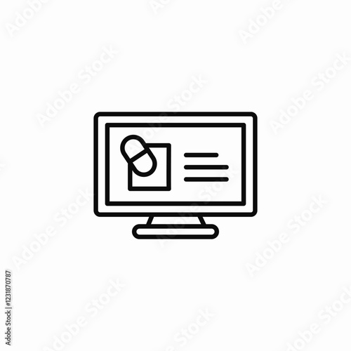 medical website icon sign vector