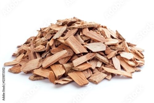 Wallpaper Mural A pile of wood chips on a white surface Torontodigital.ca