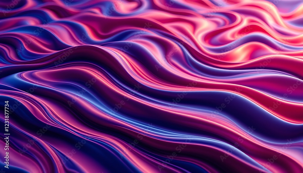 Obraz premium Abstract pink blue waves background design