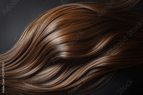 A detailed view of a woman's long brown locks, often used in beauty and lifestyle contexts