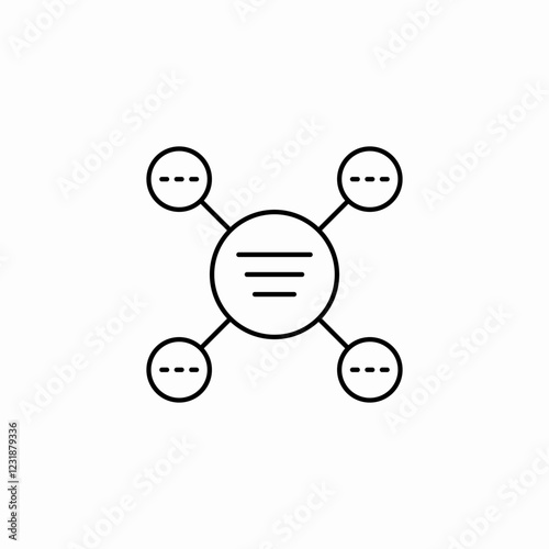 constructivism diagram icon sign vector