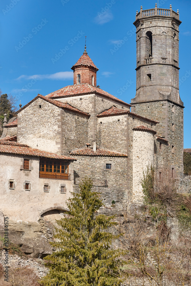 Picturesque medieval catalonian village of Rupit. Barcelona. Spain Picturesque medieval catalonian village of Rupit. Barcelona. Spain