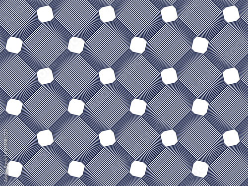 Weaving seamless pattern, traditional wicker lacing handcraft endless abstract background, geometric line weave wallpaper.