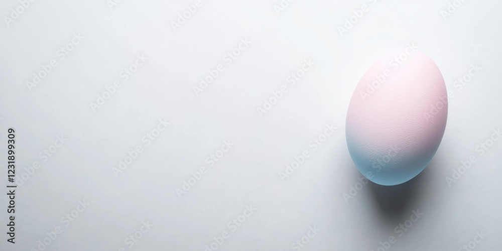 Pastel colored egg on white background, easter holiday concept Pastel colored egg on white background, easter holiday concept