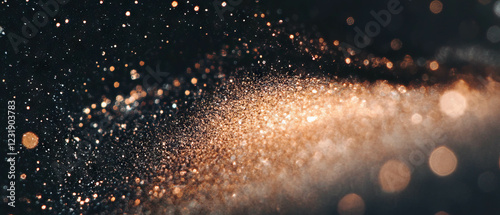 Macro photography of dust revealing intricate details on a dark backdrop photo