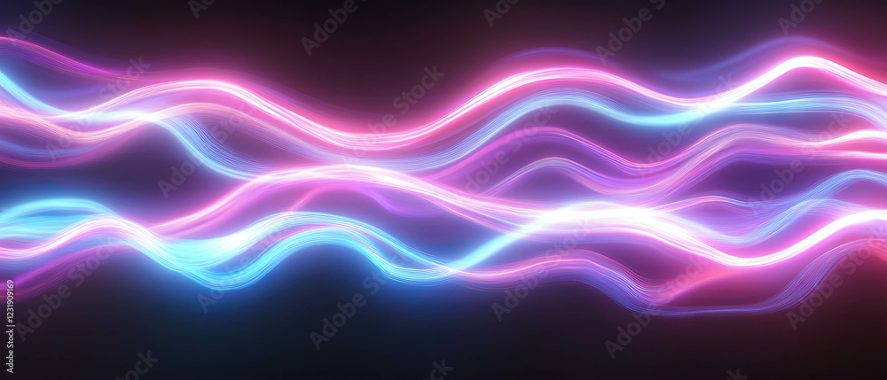 Neon pulsating light texture with rhythmic flashing effect on a dark background Neon pulsating light texture with rhythmic flashing effect on a dark background
