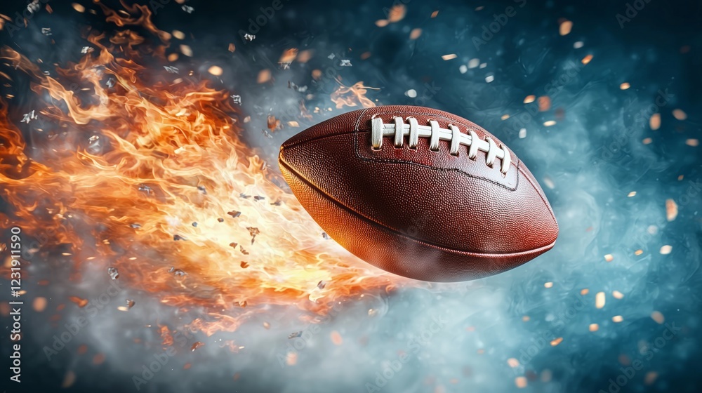 Aerial view of dynamic football action in a fiery competitive environment Aerial view of dynamic football action in a fiery competitive environment