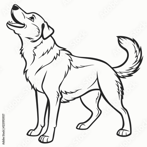 illustration of a dog