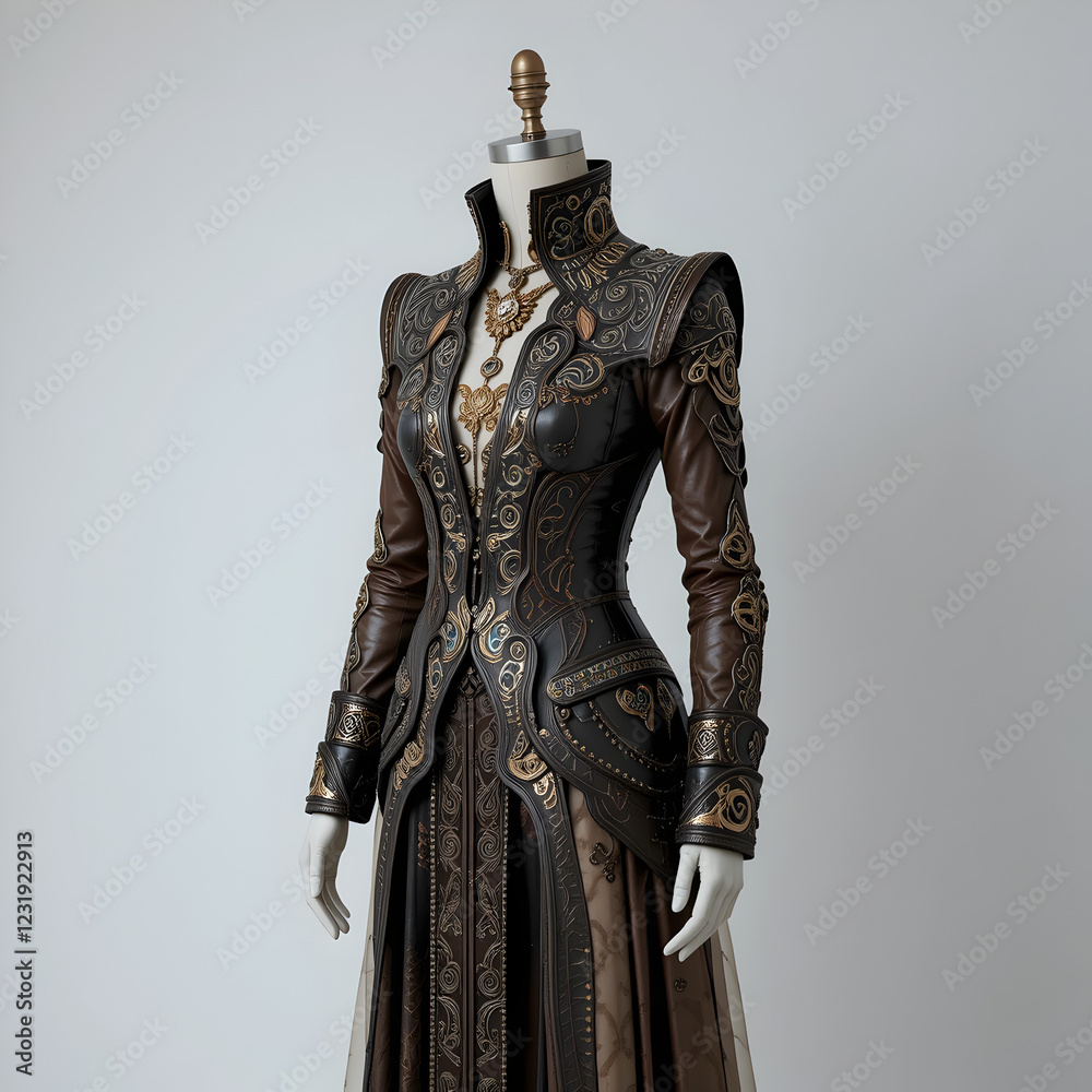 Fototapeta premium mannequin dressed in blue