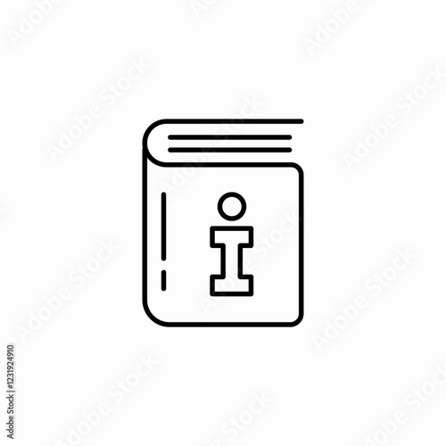information book icon sign vector