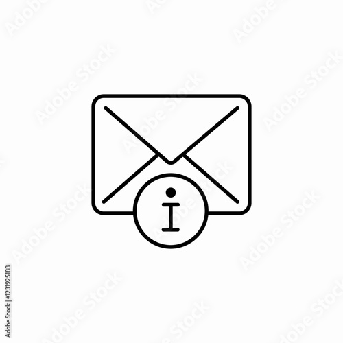 information email message icon sign vector