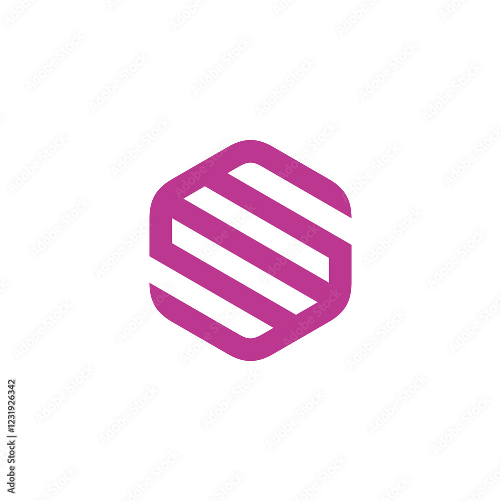 abstract hexagon letter s logo design vector template abstract hexagon letter s logo design vector template