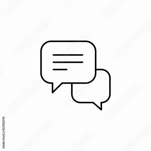 message conversation icon sign vector