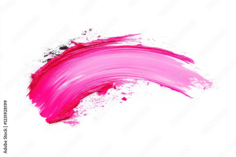 Pink brush stroke texture on white background Pink brush stroke texture on white background