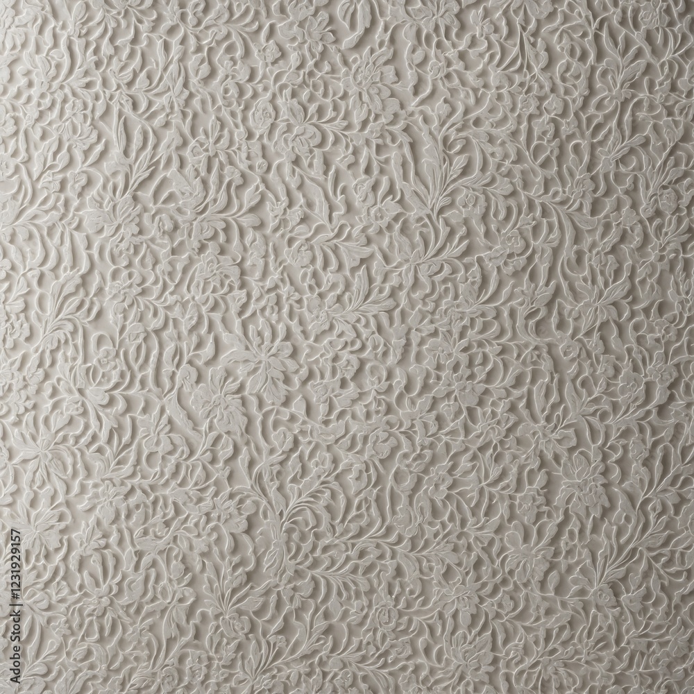 Fototapeta premium A barely-there white-on-white embossed design.