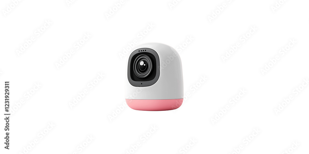 A compact camera with a rounded design featuring a lens at the front and a soft-colored base, ideal for modern photography. A compact camera with a rounded design featuring a lens at the front and a soft-colored base, ideal for modern photography.
