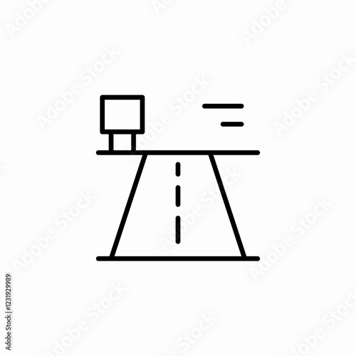 tree road icon sign vector