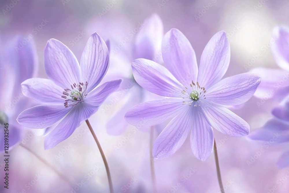 Soft Purple Flowers Blooming Delicate Spring Blossom Photography Soft Purple Flowers Blooming Delicate Spring Blossom Photography