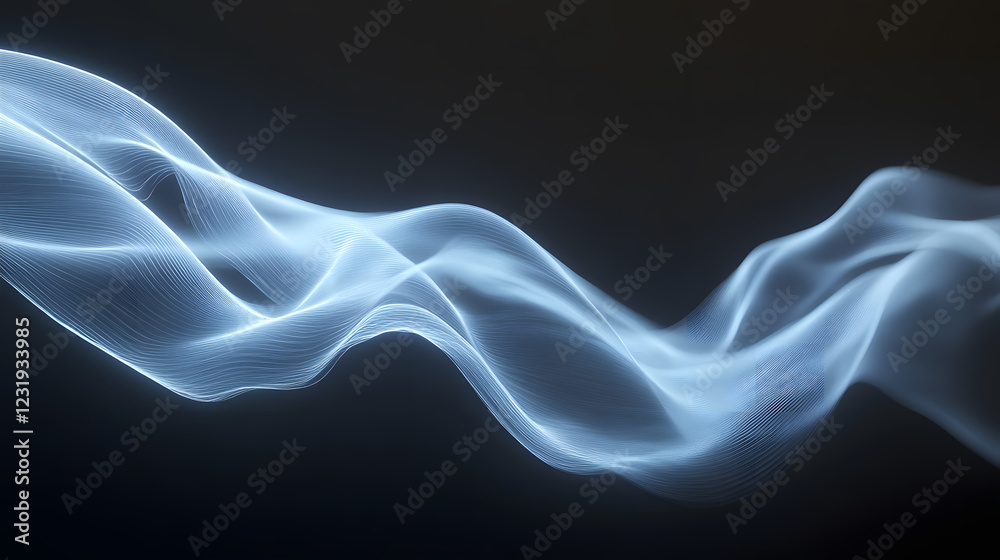 Light mist swirling in dark space with subtle blue hues. Light mist swirling in dark space with subtle blue hues.