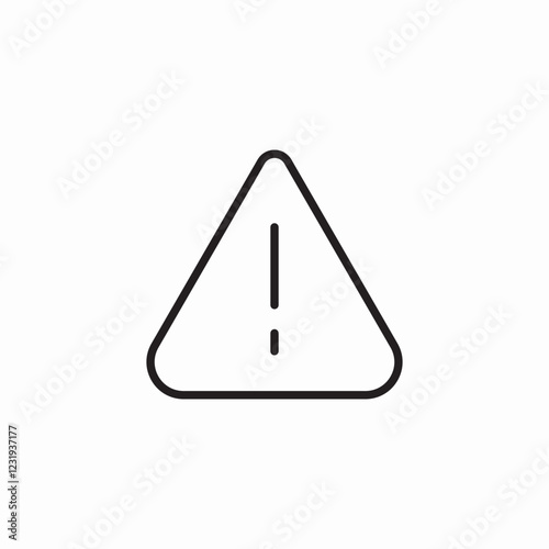 careful warning icon sign vector