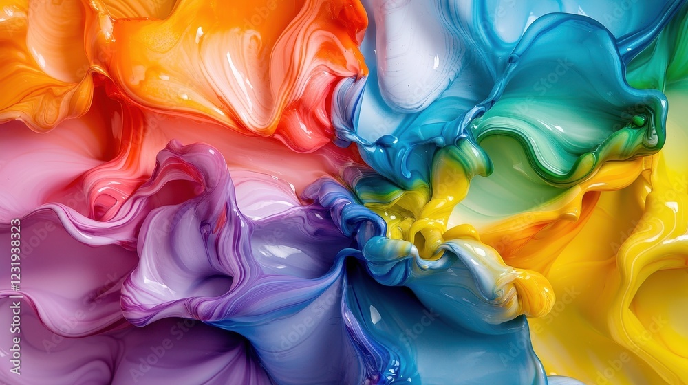 A vibrant swirl of colorful paint, blending hues of pink, orange, blue, green, and yellow in an abstract, artistic composition. A vibrant swirl of colorful paint, blending hues of pink, orange, blue, green, and yellow in an abstract, artistic composition.