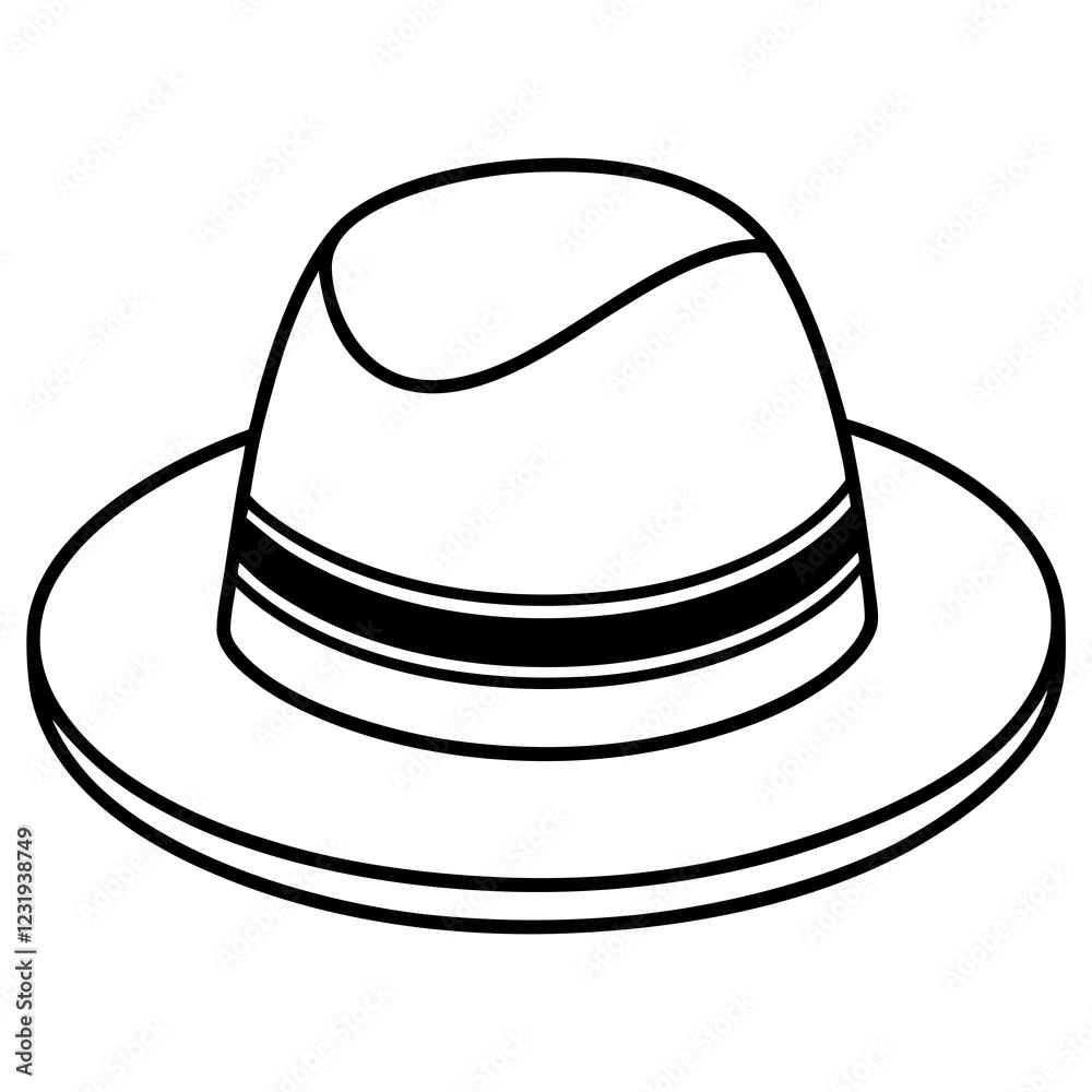 Stylish Hat Illustrations Fashion Vector Set Stylish Hat Illustrations Fashion Vector Set