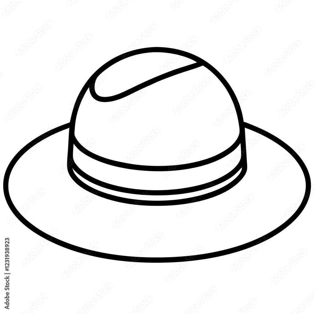 Stylish Hat Illustrations Fashion Vector Set Stylish Hat Illustrations Fashion Vector Set