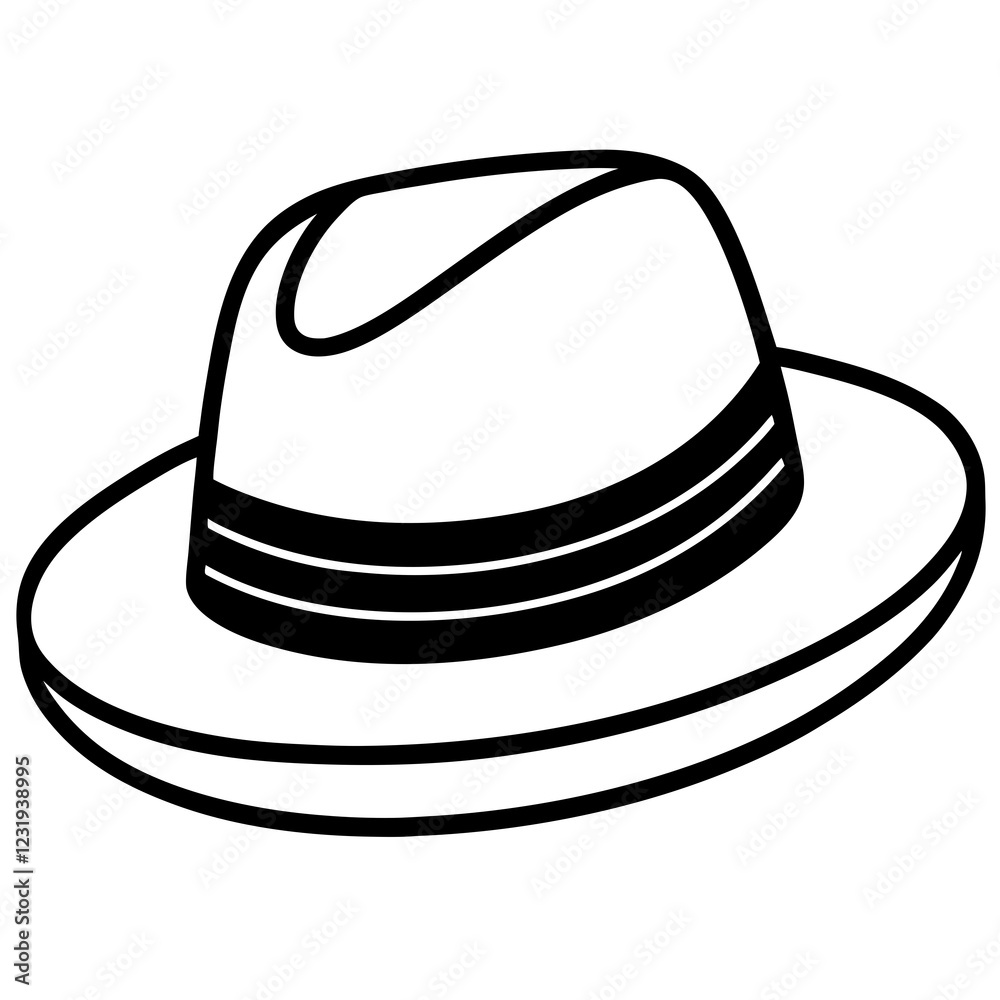 Stylish Hat Illustrations Fashion Vector Set Stylish Hat Illustrations Fashion Vector Set