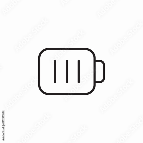 full battery icon sign vector