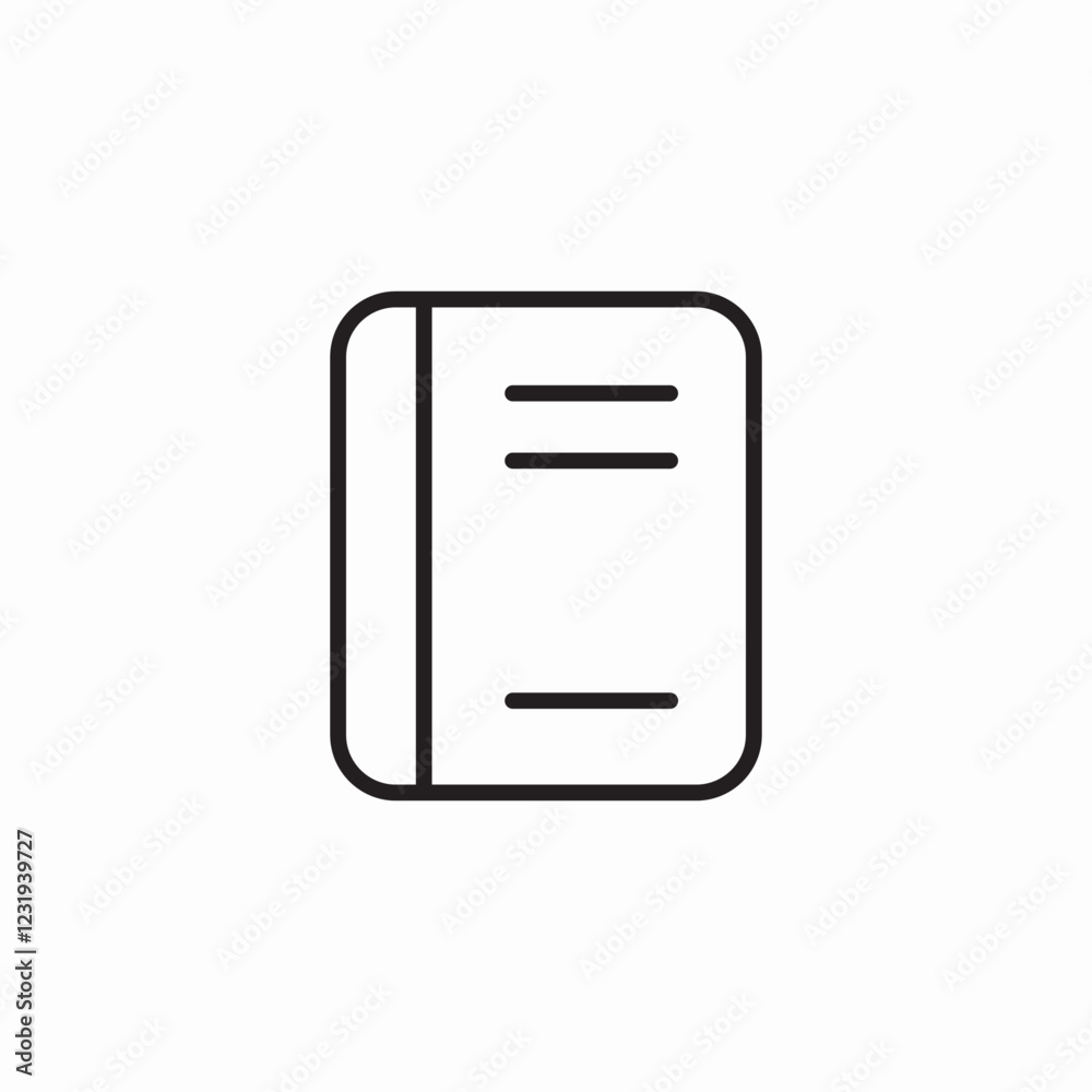 large book icon sign vector
