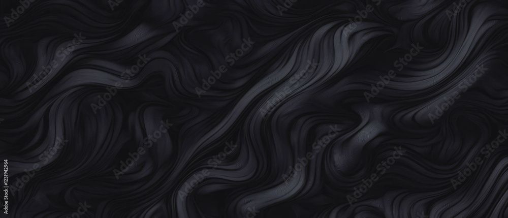 Obraz premium Curved line texture creates a dynamic and organic pattern on a black background